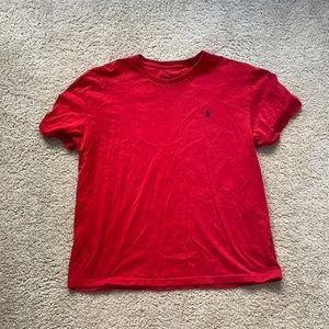 Ralph Lauren Men’s Red Polo Short Sleeve T-Shirt Size Large